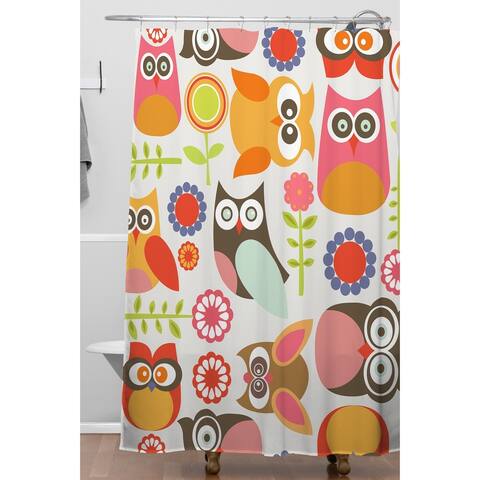 Valentina Ramos Cute Little Owls Shower Curtain
