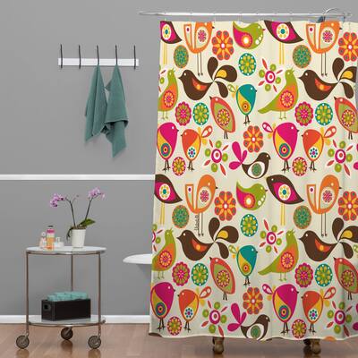 Valentina Ramos Little Birds Shower Curtain