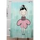 preview thumbnail 1 of 1, Dash and Ash Ballerina Heart Shower Curtain