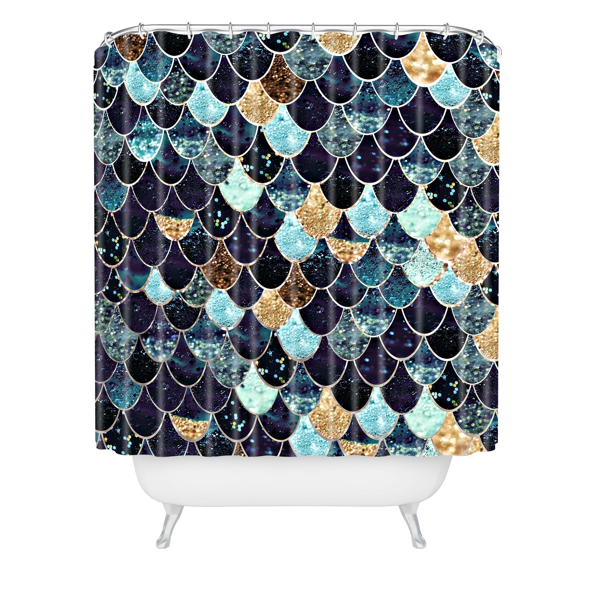 Shop Monika Strigel Really Mermaid Mystic Blue Shower Curtain On