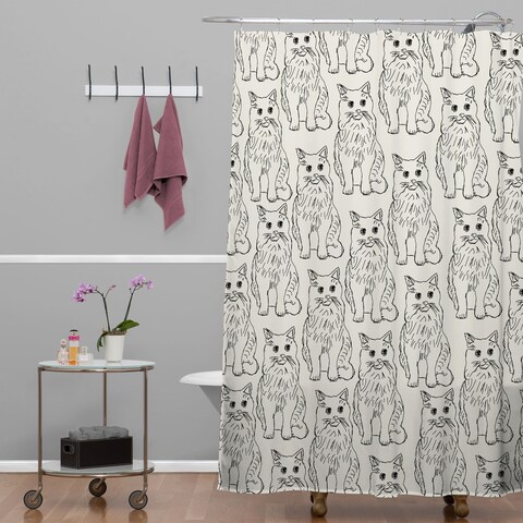 Allyson Johnson Cat Obsession Shower Curtain