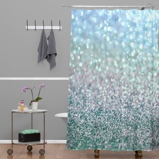 Deny Designs Lisa Argyropoulos Blue Mist Snowfall Shower Curtain