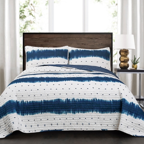 Lush Decor Jane Shibori 3 Piece Quilt Set. Opens flyout.