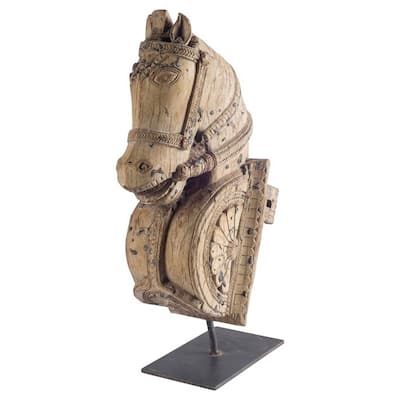 Mercana Horseshoe II Wooden Sculpture - 2