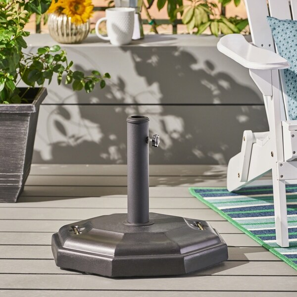 Presley Outdoor 66-pound Concrete Hexagonal Umbrella Base by Christopher Knight Home
