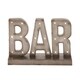 preview thumbnail 1 of 9, Brown Metal Bar Decorative Sign with LED Lights Brown