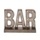 preview thumbnail 8 of 9, Brown Metal Bar Decorative Sign with LED Lights