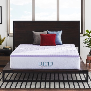LUCID® Comfort 2-inch Zoned Lavender Topper