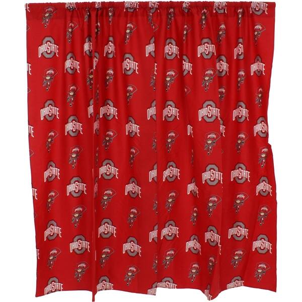 Ohio State Buckeyes 100 Cotton Curtain Panels Set Of 2