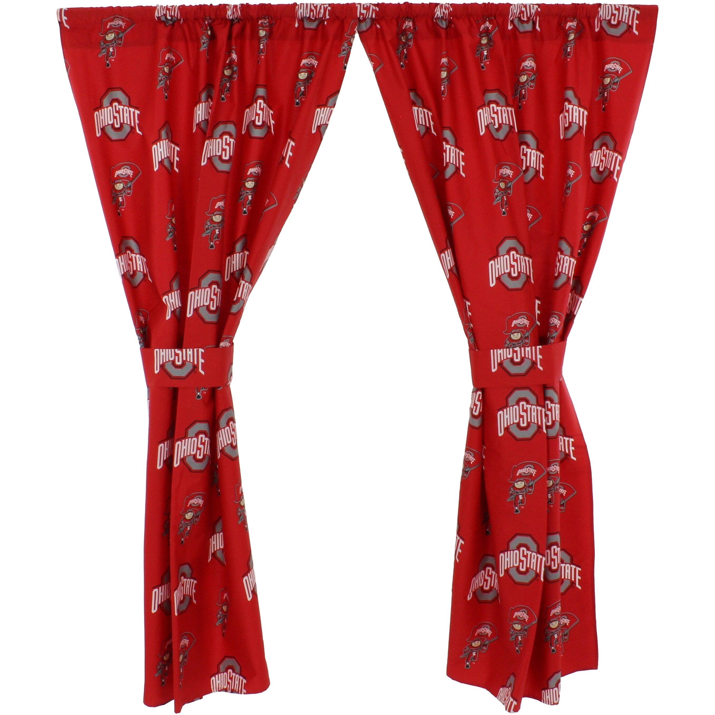 Ohio State Buckeyes 100 Cotton Curtain Panels Set Of 2