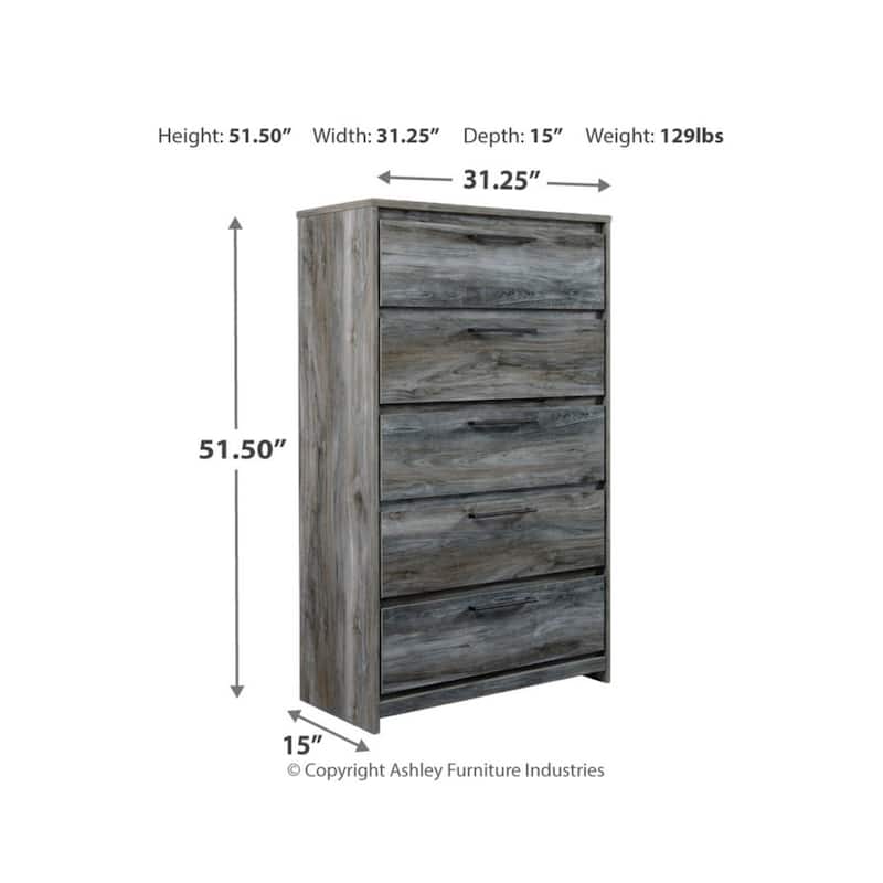 Baystorm Gray Chest of Drawers