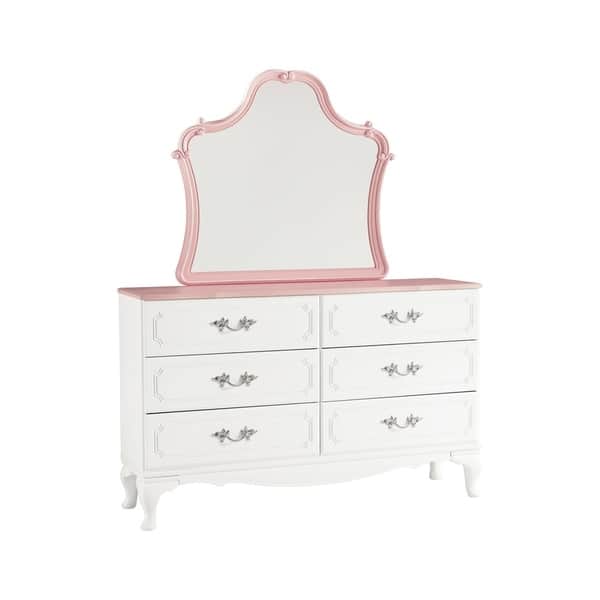 Shop Laddi White Pink Youth Dresser Overstock 21018819