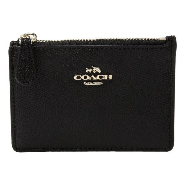 Shop COACH Crossgrain Mini ID Skinny Wallet Light/Black - Free Shipping Today - Overstock - 21018912