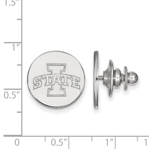 Versil Sterling Silver LogoArt Iowa State University Lapel Pin