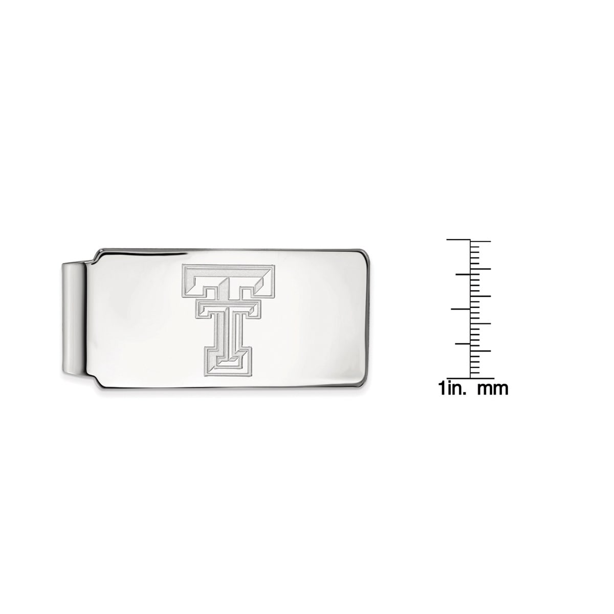 Logoart Sterling Silver Texas State University Money Clip