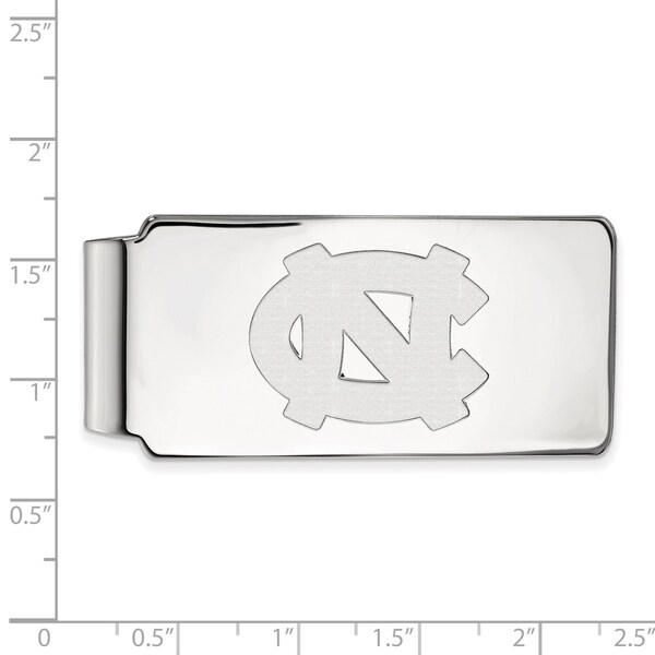 Versil Sterling Silver LogoArt University of North Carolina Money Clip