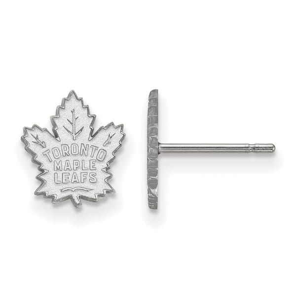 Shop 10 Karat White Gold Nhl Logoart Toronto Maple Leafs Extra