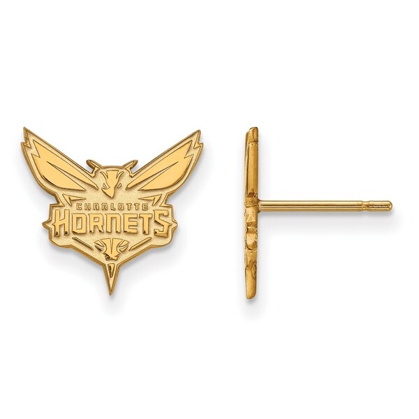 Logoart 14 Karat Gold Charlotte Hornets Stud Earrings Free Logoart 14 Karat Gold Charlotte Hornets Stud Earrings