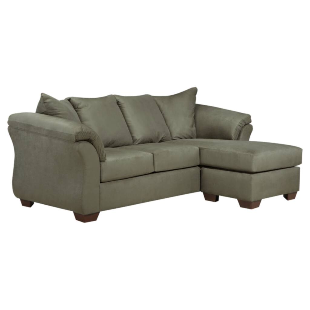 Signature Design by Ashley, Darcy Contemporary Sage Sofa Chaise