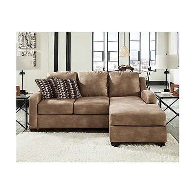 Benchmark By Ashely Benchcraft Alturo Dune Tan Faux Leather Benchmark By Ashely Benchcraft Alturo Dune Tan Faux Leather Chaise Sofa