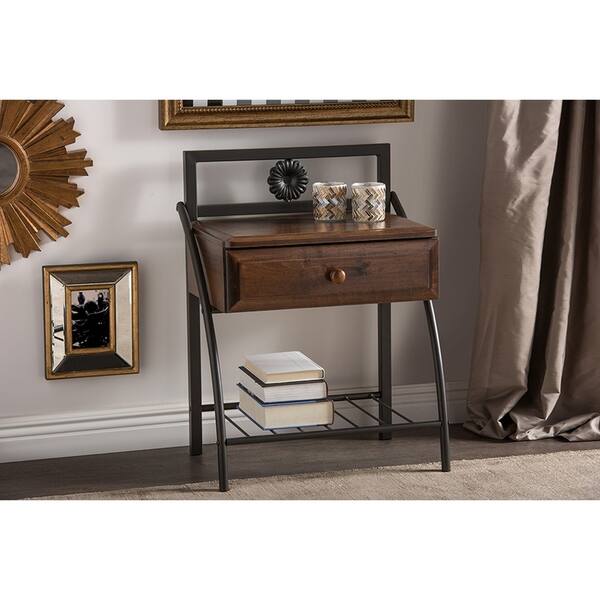 This nightstand has a generous top large enough to accommodate a lamp, water glass, and other nighttime essentials. overstock com