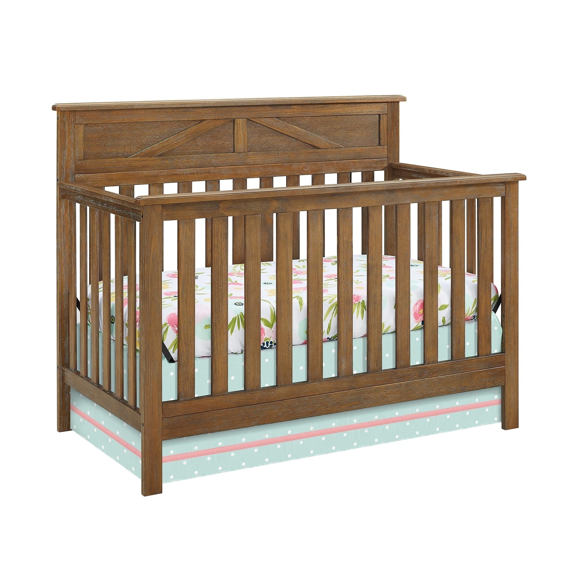 Shop Avenue Greene Nassau Rustic Coffee 5 In 1 Convertible Crib