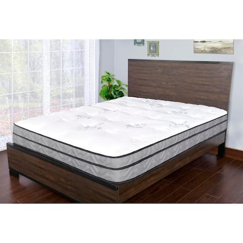 Sleep Therapy Dual Support Euro-top and Pocketed Coil Mattress, Twin