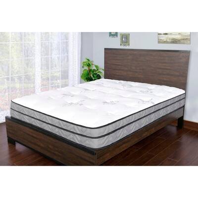 Sleep Therapy Dual Support Euro-top and Pocketed Coil Mattress, Twin