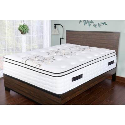 Sleep Therapy Premium Gel & Convoluted Memory Foam Pillow-Top Mattress, Twin