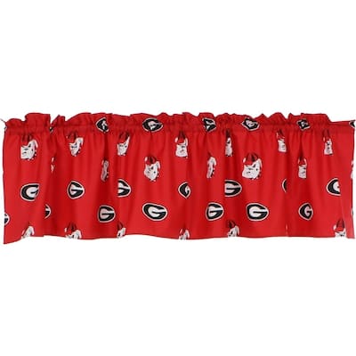 Georgia Bulldogs 84" x 15" Curtain Valance, 1 Panel