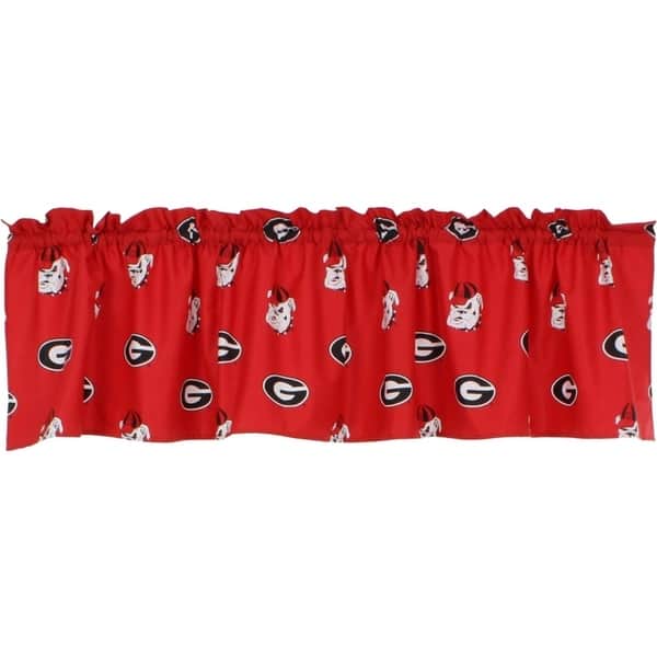 Shop Georgia Bulldogs 100 Cotton 84 X 15 Curtain Valance 1