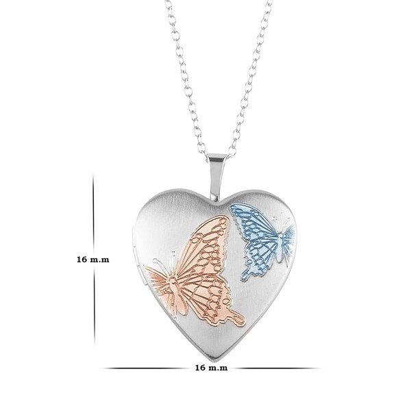 double picture locket necklace