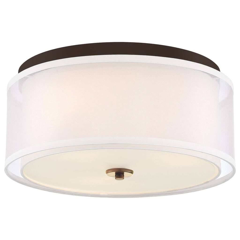 Lavery Studio 5 Painted Bronze & 3 Light Flush Mount