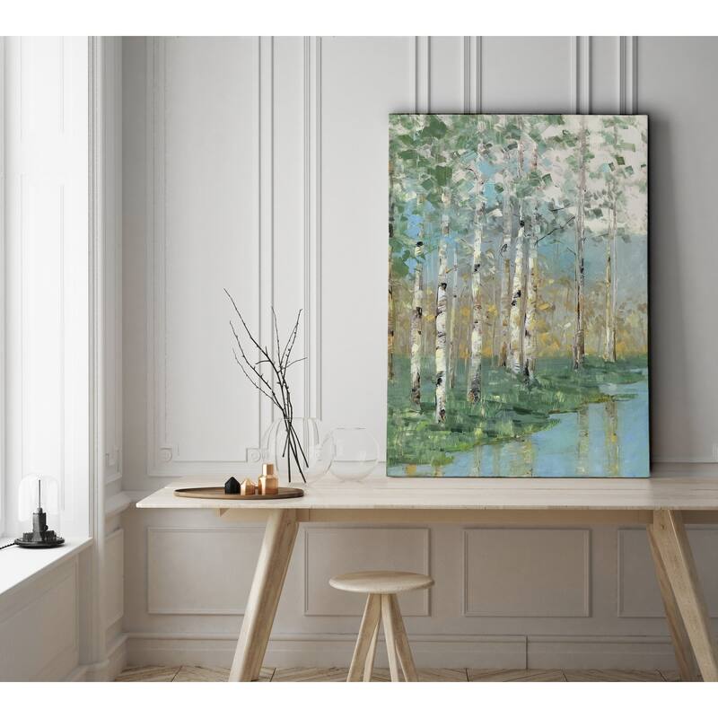Birch Reflections I - Premium Gallery Wrapped Canvas
