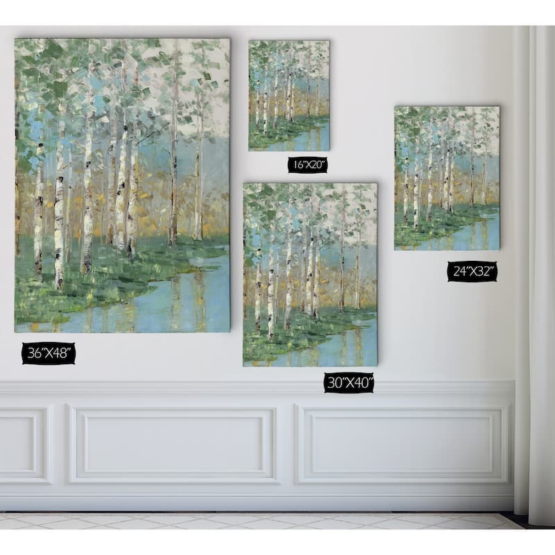 Birch Reflections I - Premium Gallery Wrapped Canvas