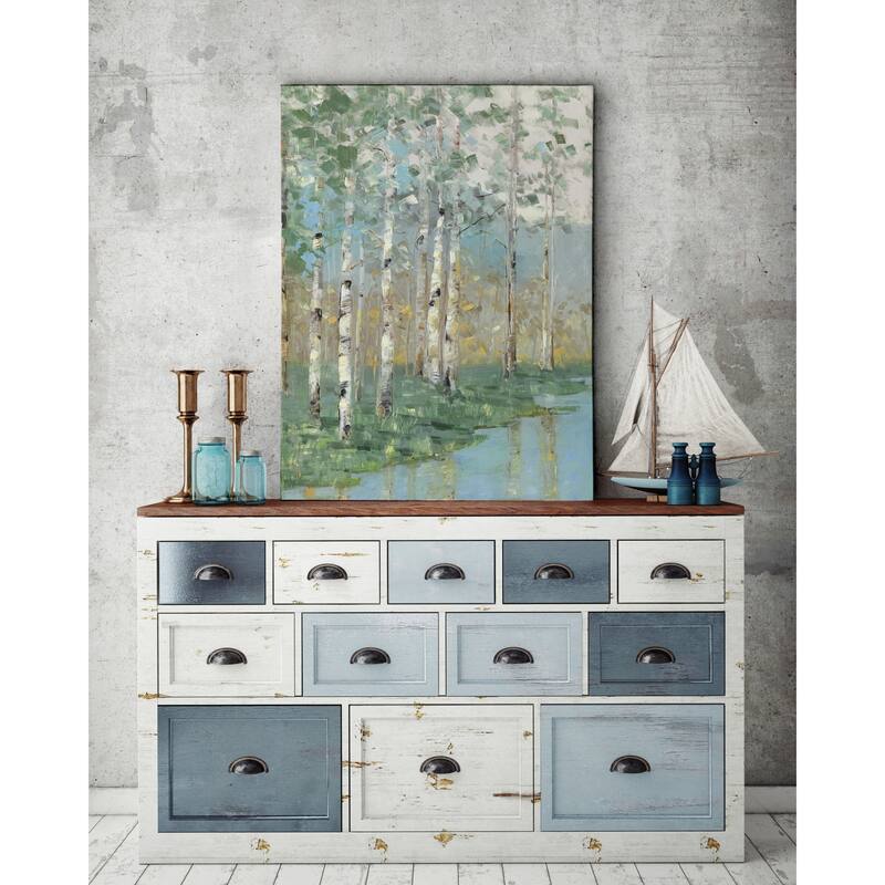 Birch Reflections I - Premium Gallery Wrapped Canvas