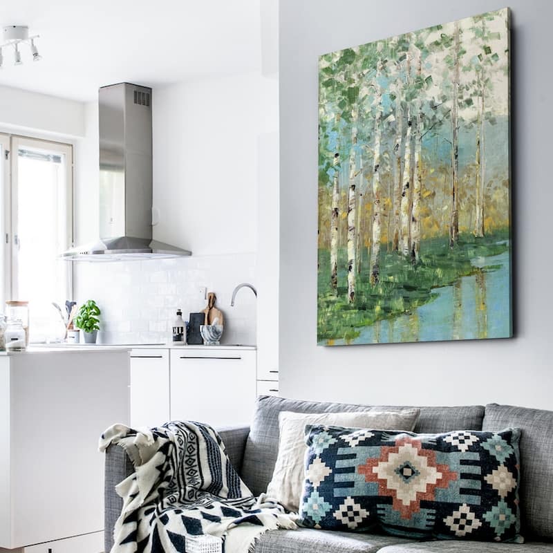 Birch Reflections I - Premium Gallery Wrapped Canvas