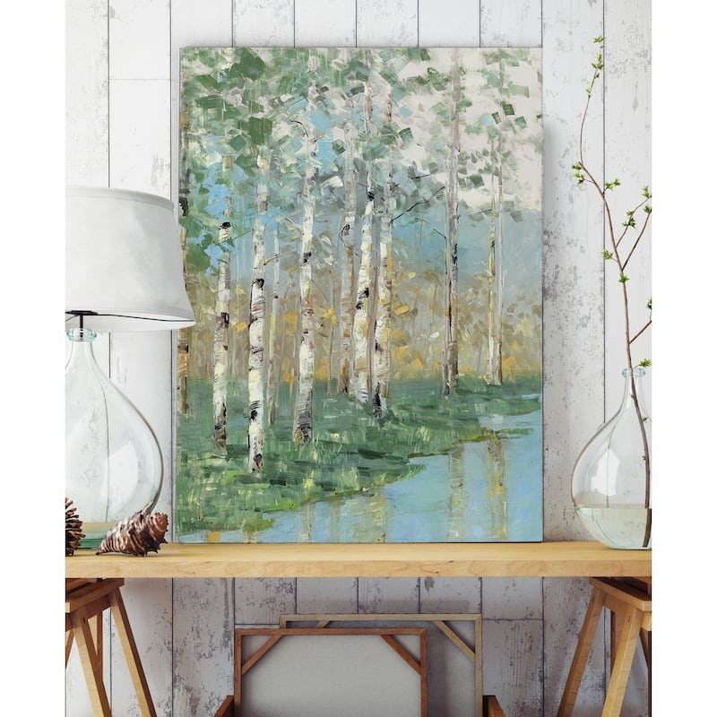 Birch Reflections I - Premium Gallery Wrapped Canvas