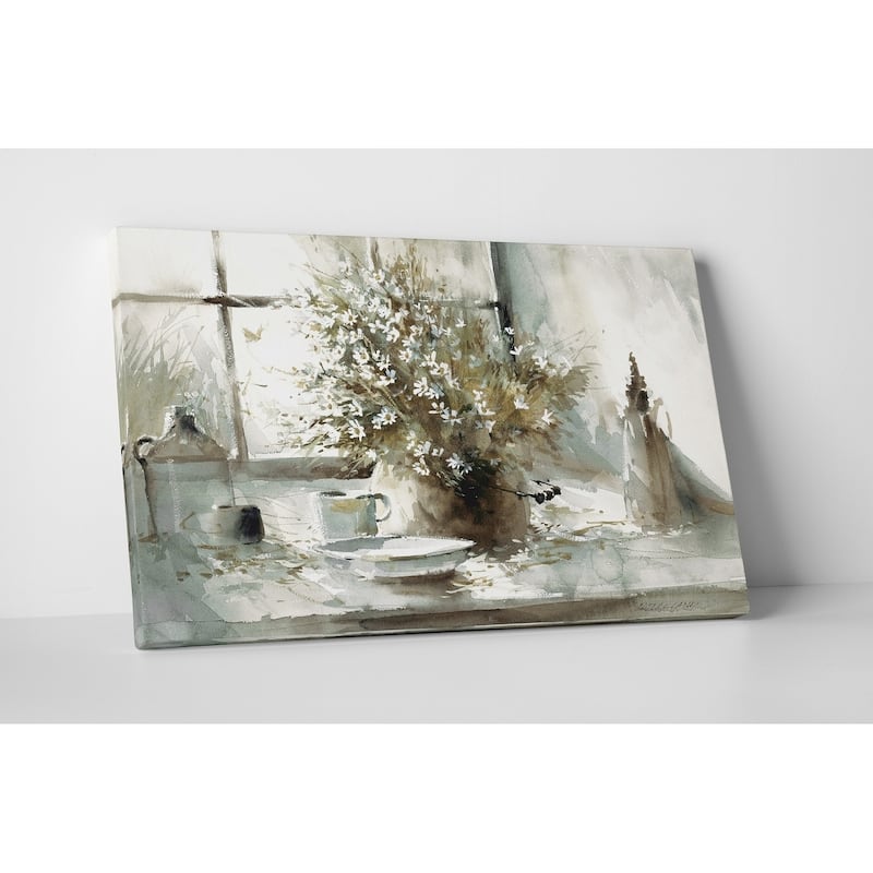 Daisy Still Life - Premium Gallery Wrapped Canvas