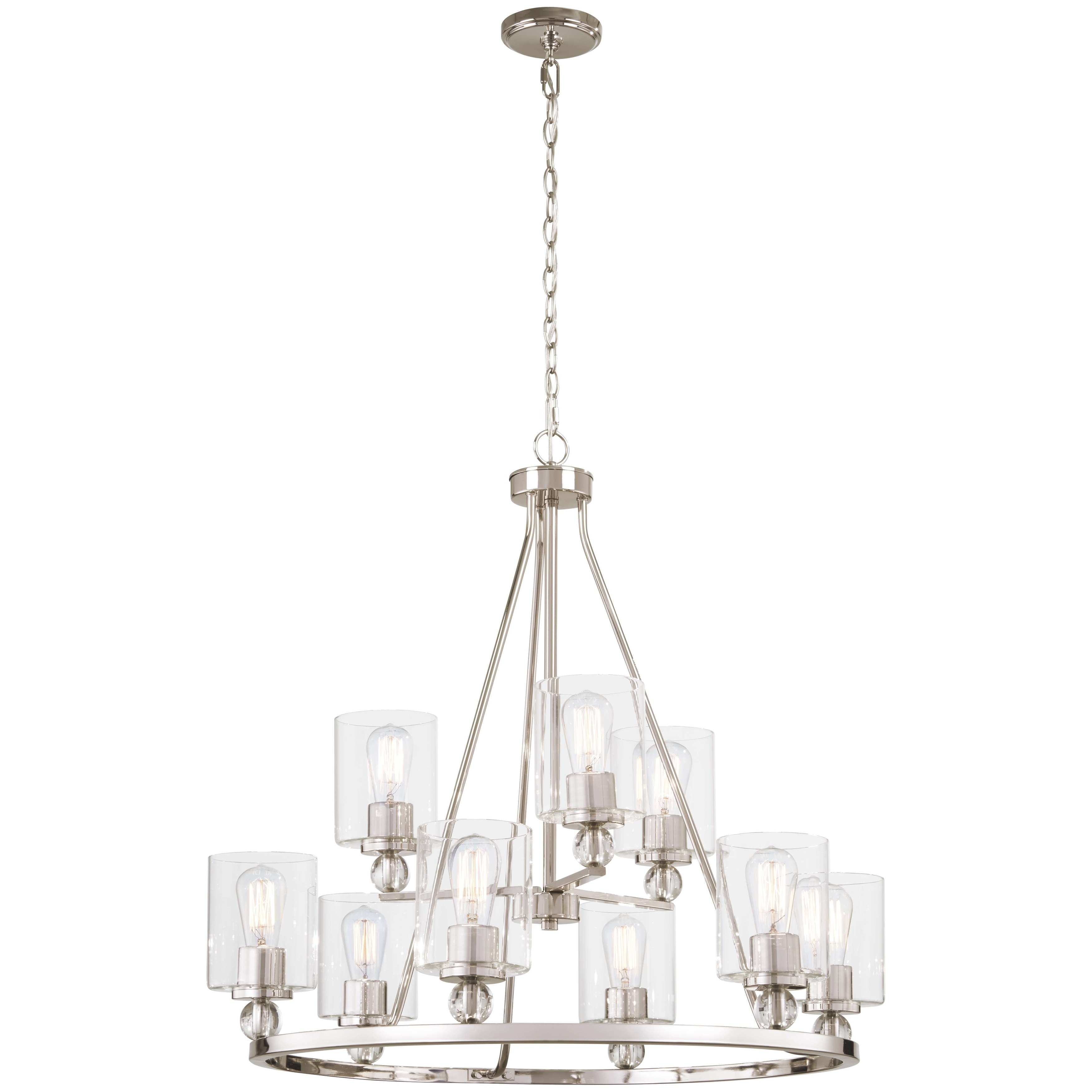 Minka Lavery Studio 5 Chandelier In Polished Nickel - N/A - Chandeliers For Bedrooms by Overstock.com