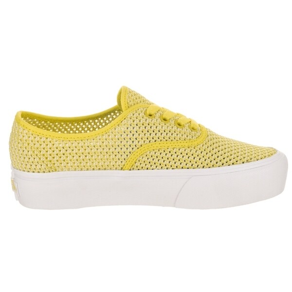 vans authentic platform yellow