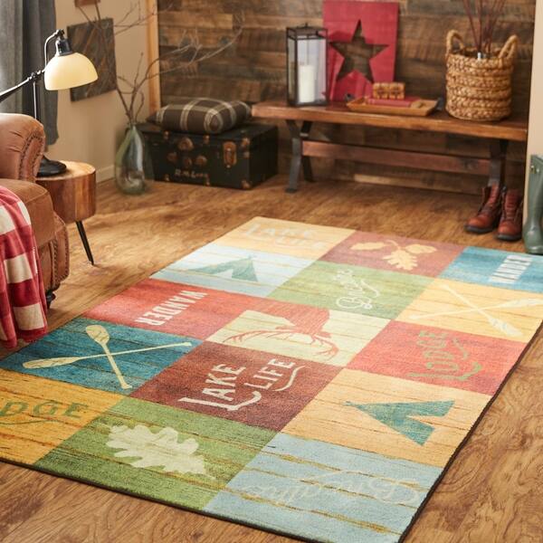 Mohawk Home Prismatic Lake Life Area Rug 8 X10 Mohawk Home Prismatic Lake Life Area Rug 8 X10