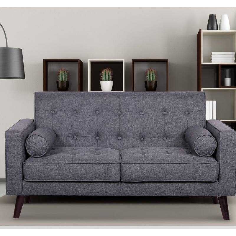 Valadez Mid Century Loveseat - Charcoal