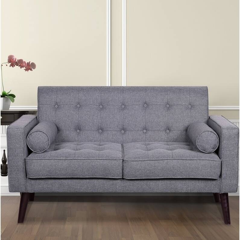 Valadez Mid Century Loveseat - Grey
