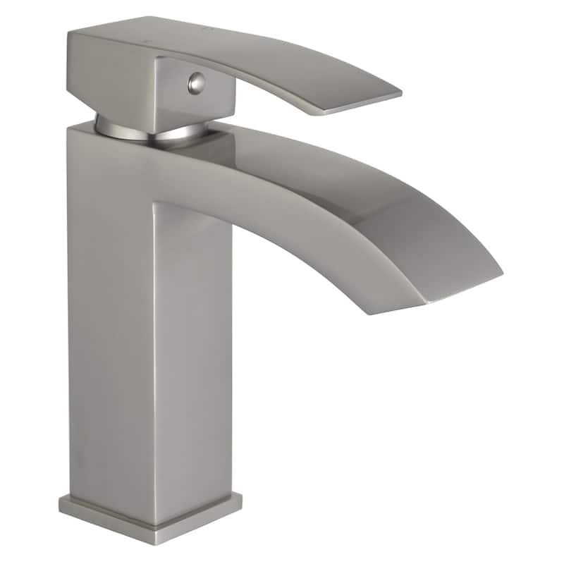 Marella 6" Single Hole Bathroom Sink Faucet - Brushed - Brushed nickel