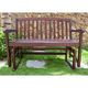 preview thumbnail 5 of 5, Roseland Acacia Hardwood Glider Bench by Havenside Home