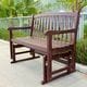 preview thumbnail 2 of 5, Roseland Acacia Hardwood Glider Bench by Havenside Home