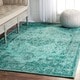 preview thumbnail 10 of 29, Nuloom Traditional Medallion Border Grey Rug