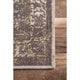 preview thumbnail 17 of 29, Nuloom Traditional Medallion Border Grey Rug