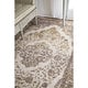 preview thumbnail 12 of 29, Nuloom Traditional Medallion Border Grey Rug